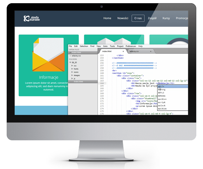 Responsywny layout strony