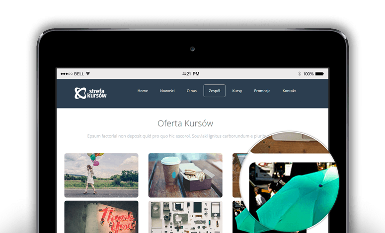 Responsywny layout strony