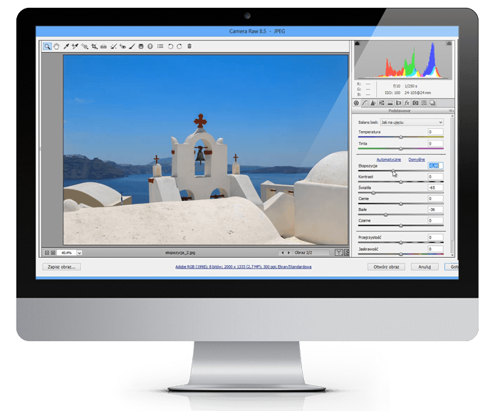 Photoshop - Camera RAW - podstawy