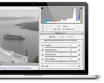 Interfejs w Camera RAW