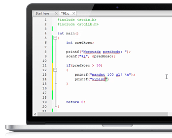 Pierwszy program w języku C