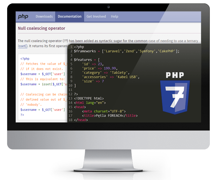 Jak używać zmiennych i tablic w PHP7?