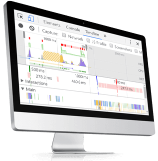 Podgląd linii czasu w narzędziu developerskim