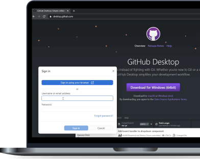 Sposób na utworzenie konta GitHub i pobranie programu GitHub Desktop.
