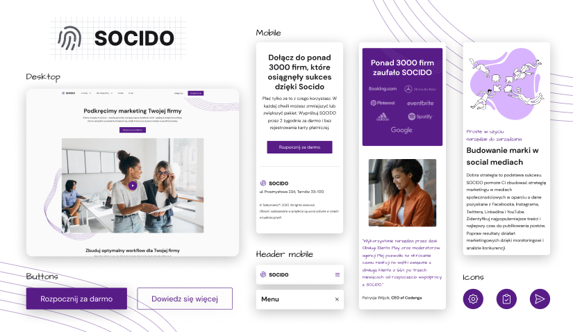 Nowoczesna i responsywna strona internetowa stworzona z Tailwind CSS