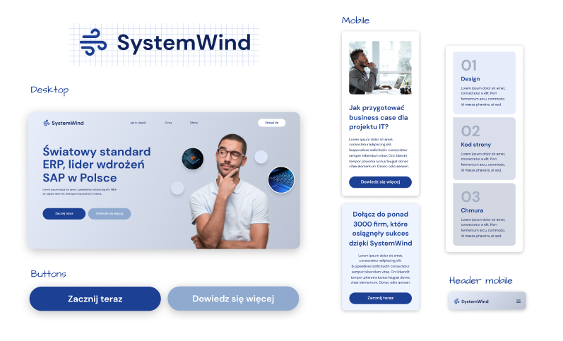 Projekt strony internetowej, którą stworzysz sam w kursie z użyciem technik pracy z kaskadowymi arkuszami stylów CSS.