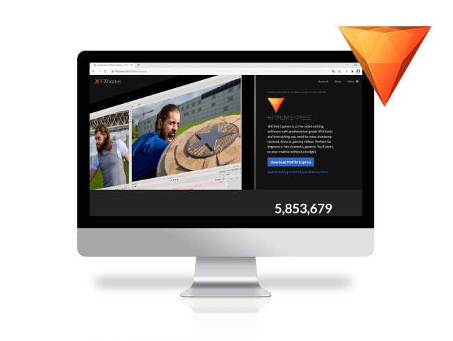 Darmowy program HitFilm Express do montażu i edycji wideo, dzięki któremu zmontujesz profesjonalny klip reklamowy.