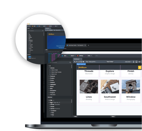 Twórz nowocześnie wyglądające landing page przy pomocy narzędzi no-code takich jak Carrd i WebFlow.