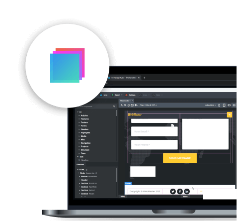 Tworzenie nowoczesnych, zachęcających do zapisania się formularzy kontaktowych przy pomocy narzędzia Bootstrap Studio.