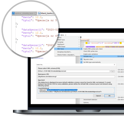 Praca z modelami danych i integracja z aplikacjami napisanymi w Java oraz na stronach internetowych