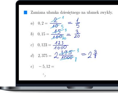 rozwiązywanie zadań z ułamków i wyrażeń algebraicznych