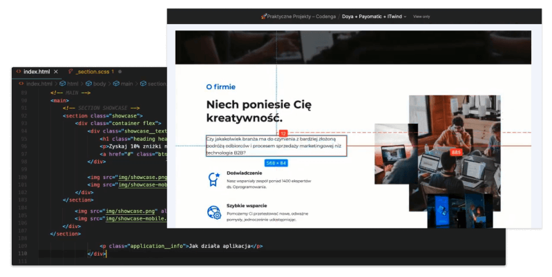 rozwijaj się jako front-end developer i twórz projekty, które wykorzystasz w budowaniu portfolio