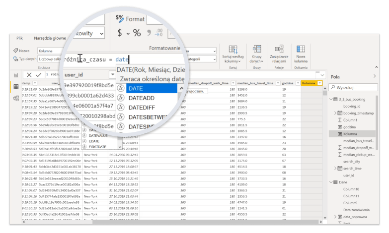 Opanuj agregację oraz filtrowanie i dostosowywanie typów danych w Power BI