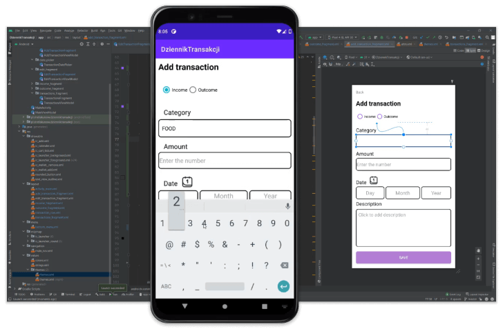 wykorzystaj AVD emulator wbudowany w android studio i testuj działanie aplikacji na dowolnych urządzeniach