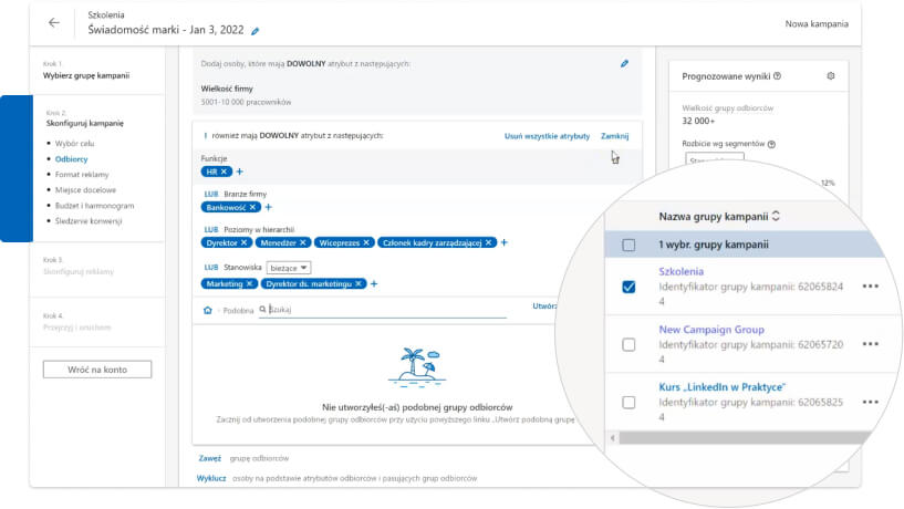 Tworzenie skutecznej kampanii reklamowej w oparciu o atrybuty odbiorców i retargetowanie z wykorzystaniem LinkedIn.