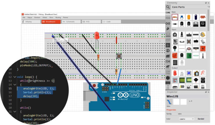 Wykorzystanie programowania w projektach opratych na Arduino.