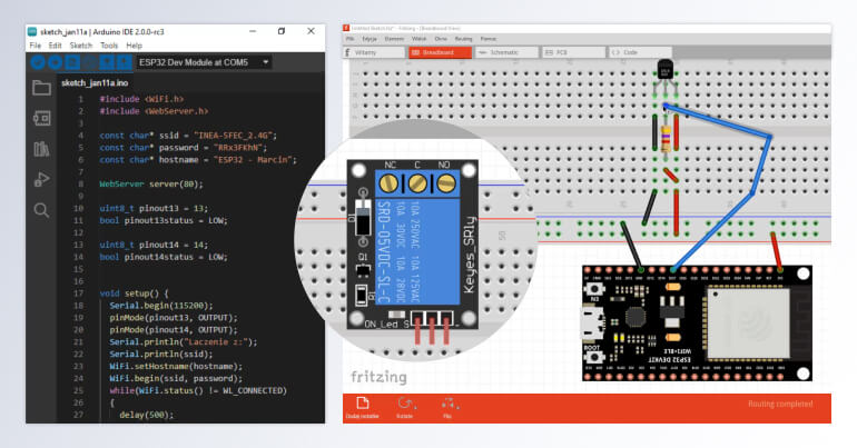 Możliwości komunikacyjne ESP32 z wykorzystaniem sieci WiFi.
