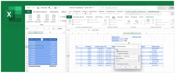 Dopasowany do potrzeb CRM z wykorzystaniem Excela.