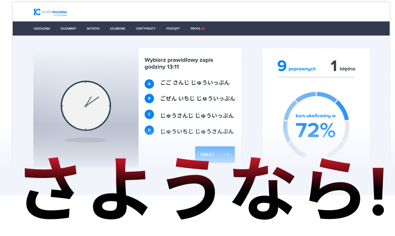 Daty i czas w języku japońskim.
