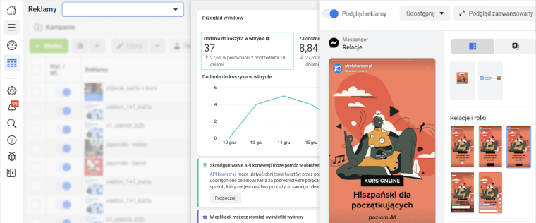Reklamy w wyszukiwarce oraz pozyskiwanie kontaktów za pomocą formularzy.