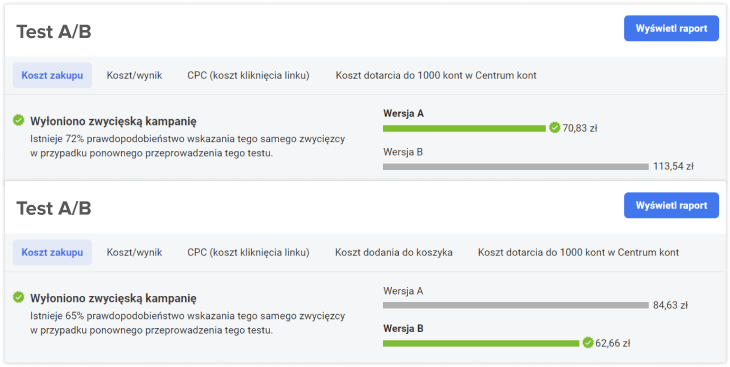 testy nowych pomysłów.