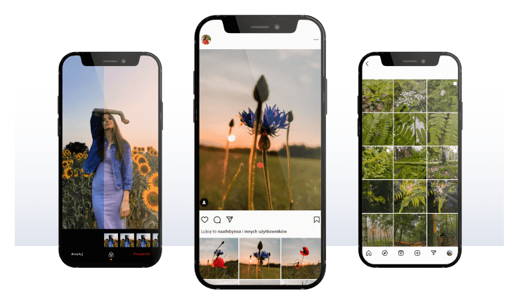 Robienie zdjęć w plenerze.