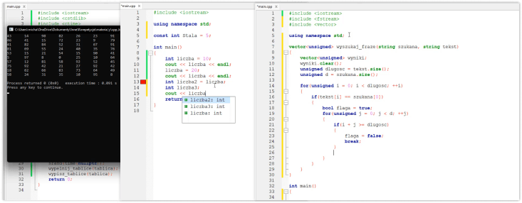 Zapisywanie danych do pliku oraz ich odczytywanie.