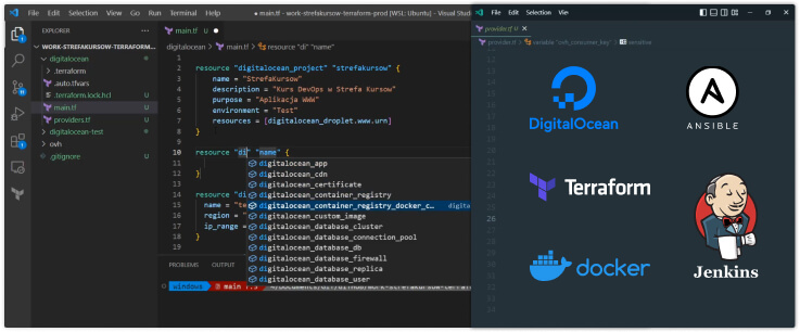 Ansible oraz Terraform.