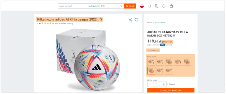 Oferty sprzedaży na Allegro.