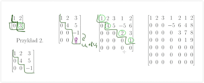 Podstawowe działania na macierzach.