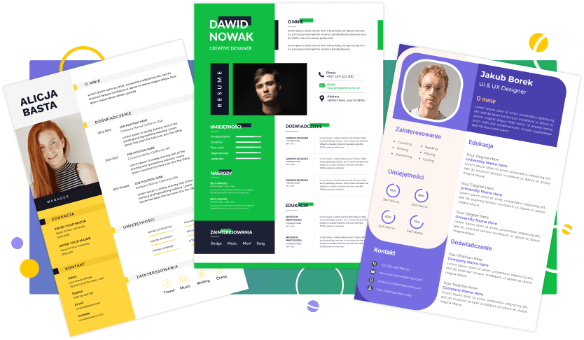 Przykładowe wzory CV.
