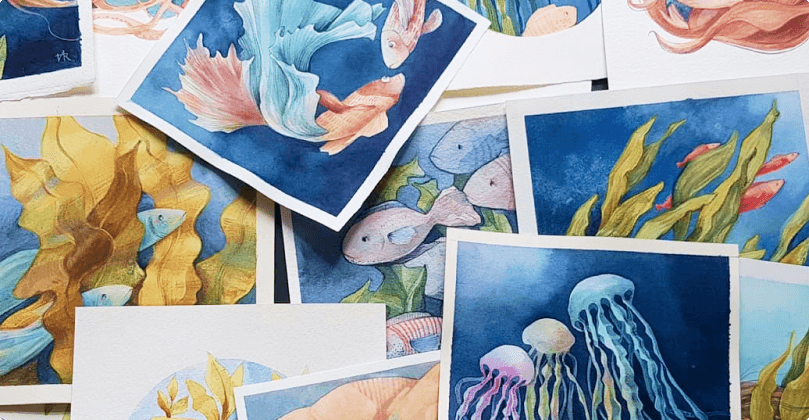 Werniksowanie obrazów i obróbka dzieł w programie Photoshop.