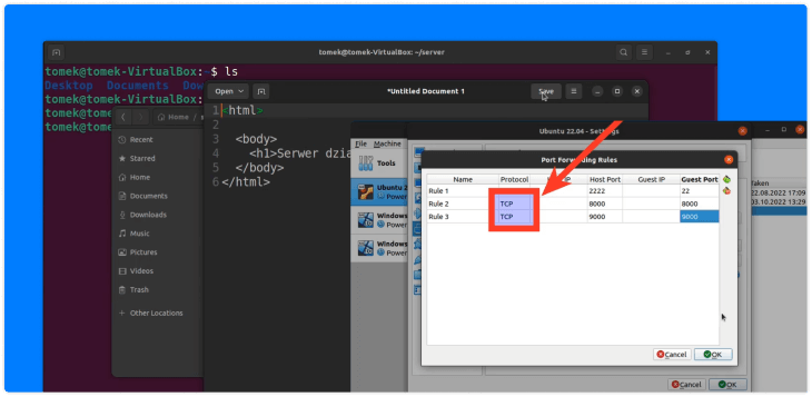 Praca z kontenerami.
