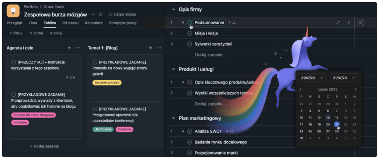 Szablony projektów.