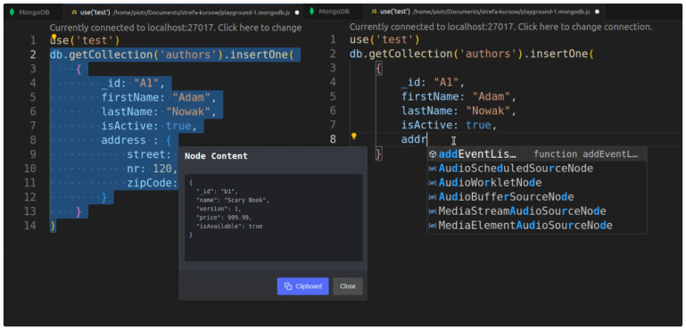 programowanie NOSQL.