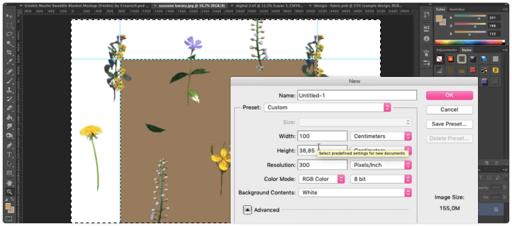 Digitalizacja wzorów.