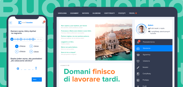 nauka języka włoskiego.