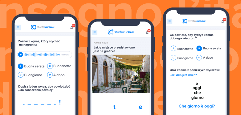 ćwiczenia językowe.