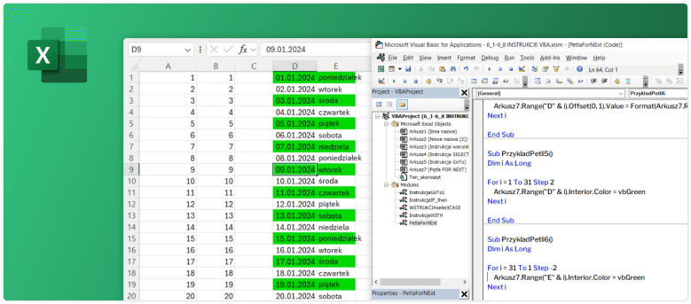 VBA w Excelu 365.