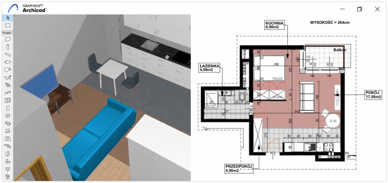 projektowanie w ArchiCAD.