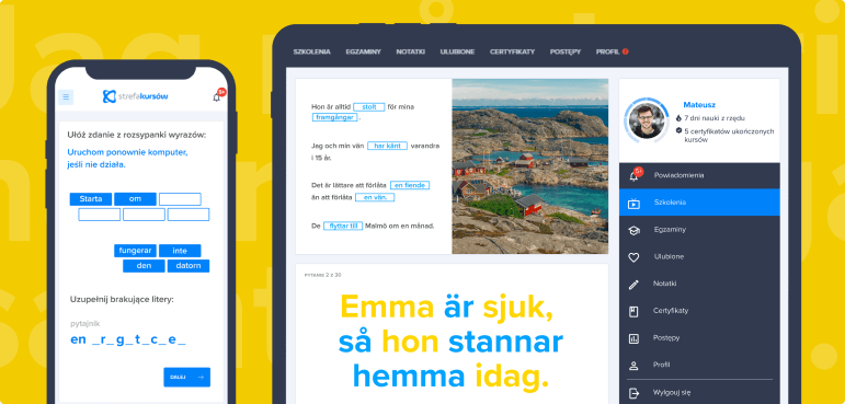 Szwedzki dla początkujących - poziom A2.