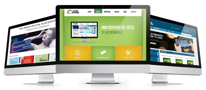 Projekty stron w PSD