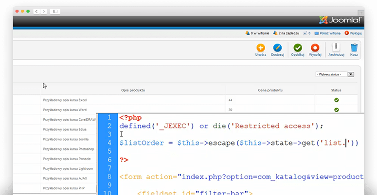 Responsywny layout strony