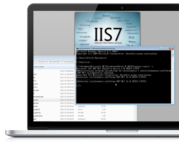 Konsola oraz serwer IIS7