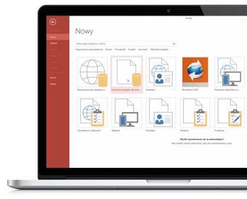 Interfejs programu Access 2013