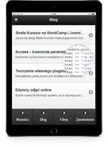 Dynamiczna aplikacja