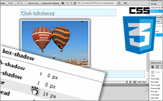 Gradienty i animacje w CSS3 Dreamweaver - Efekty CSS