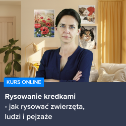 Kurs Rysowania kredkami - jak rysować zwierzęta, ludzi i pejzaże