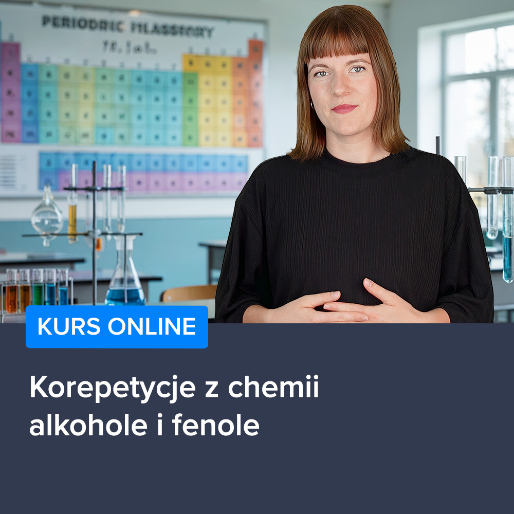 Kurs Korepetycje z chemii - alkohole i fenole